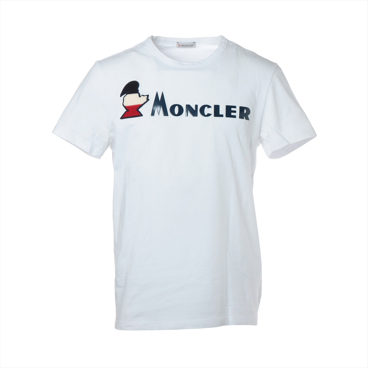 モンクレール 18年 コットン Tシャツ M メンズ ホワイト