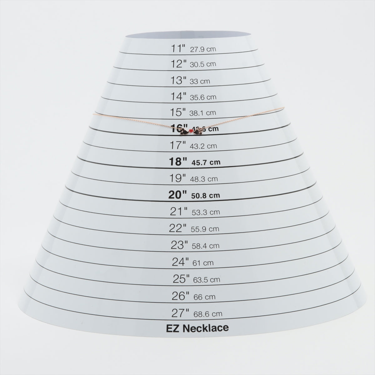 4℃ ディズニー ネックレス K10(PG) 1.0g