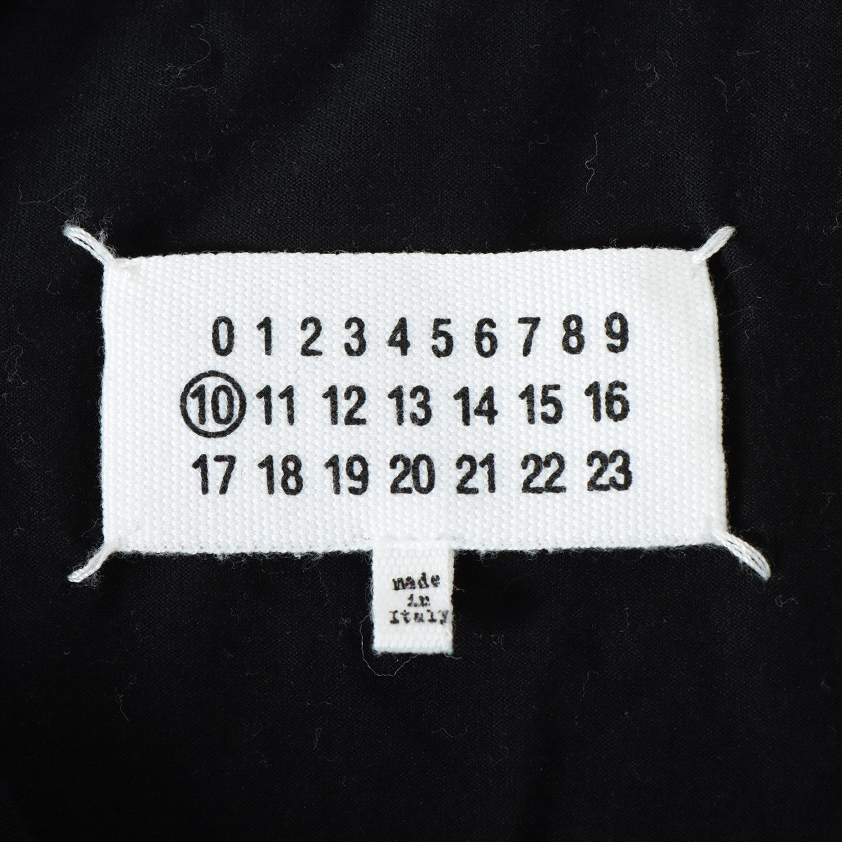 メゾンマルジェラ 19AW コットン Tシャツ 44 メンズ ブラック  10 S50GC0577 カレンダープリント