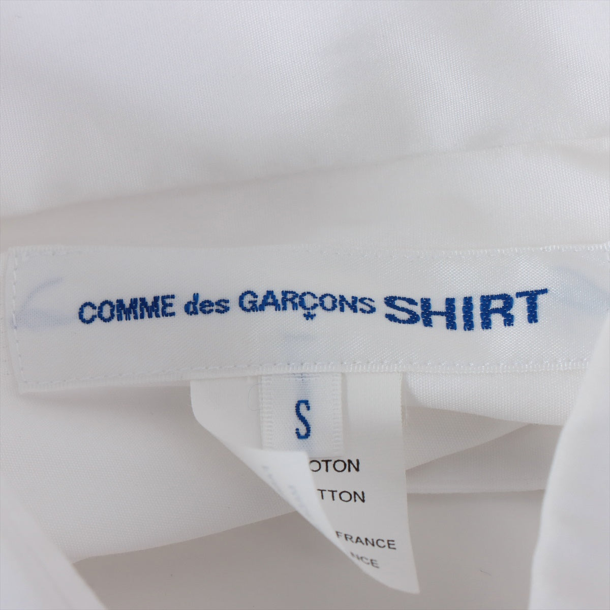 コムデギャルソンシャツ コットン シャツ S メンズ ホワイト  W27001 ベスト ノースリーブ