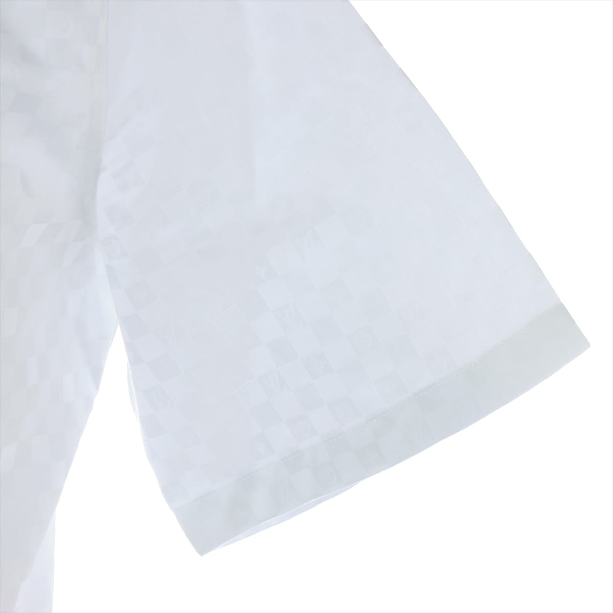 ルイヴィトン 23AW コットン シャツ 38/15 メンズ ホワイト  RM232F DNAカラーショートスリーブシャツ