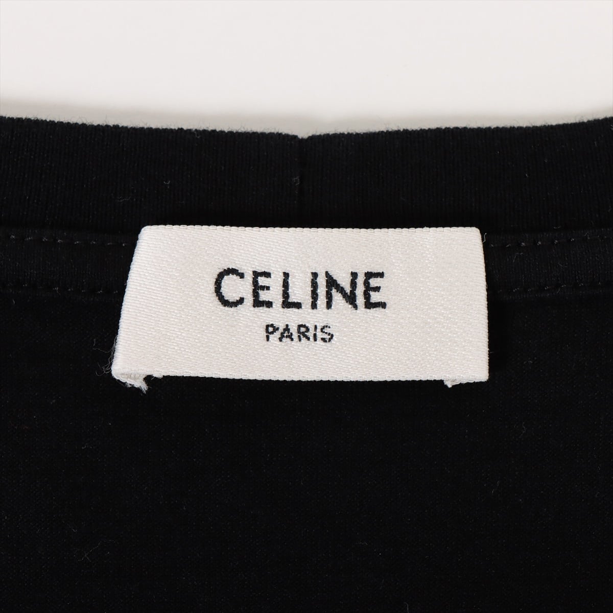 セリーヌ CELINE フィービー期 ラメプリント フォトプリント 半袖Tシャツ M /ブラック 黒 トップス カットソー TEE【2400013550239】