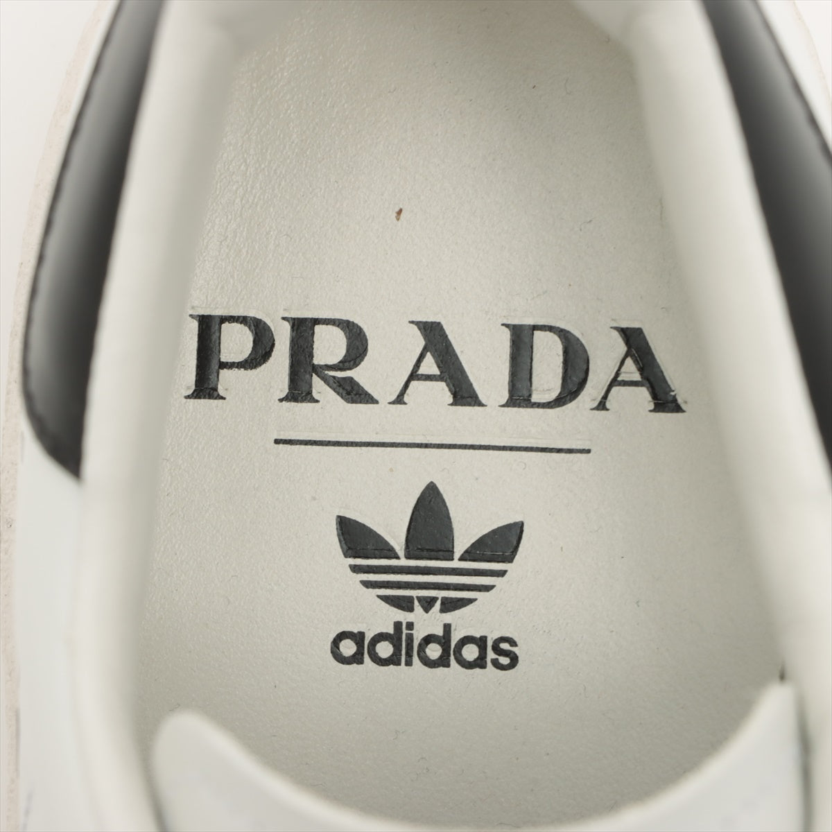 プラダ×アディダス レザー スニーカー 25.5cm メンズ ブラック