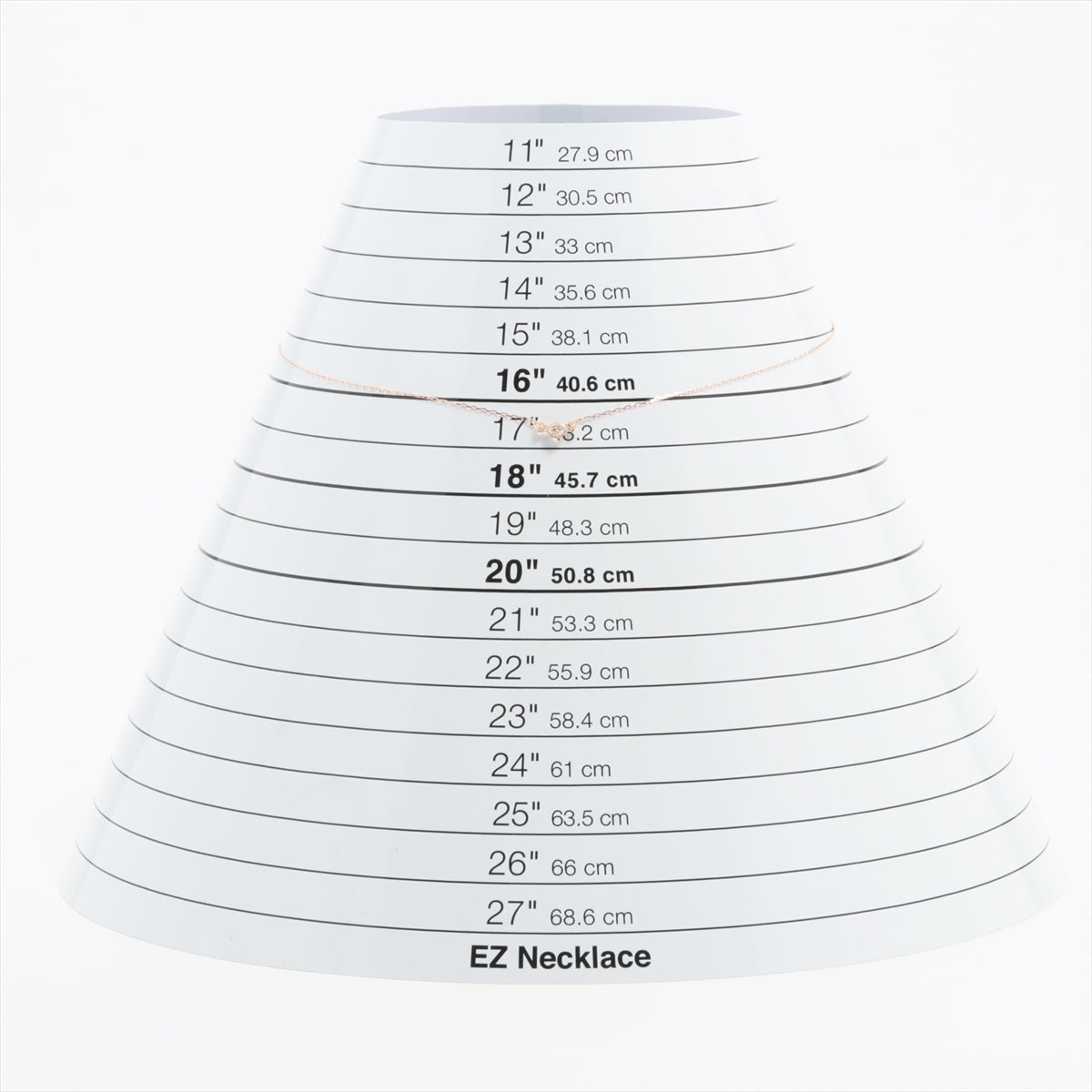 4℃ カラーストーン ネックレス K10(PG) 0.8g