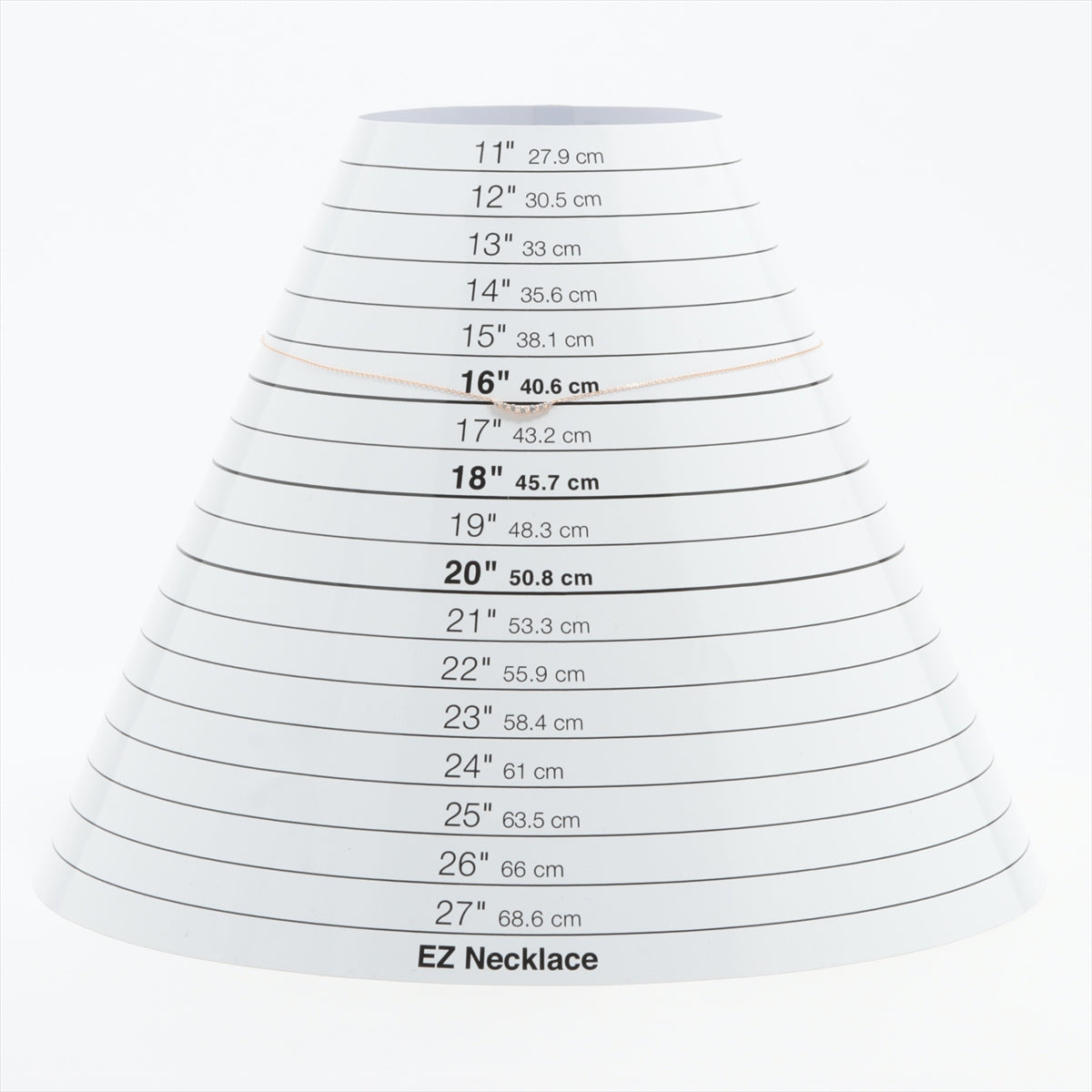 4℃ カラーストーン ネックレス K10(PG) 0.8g