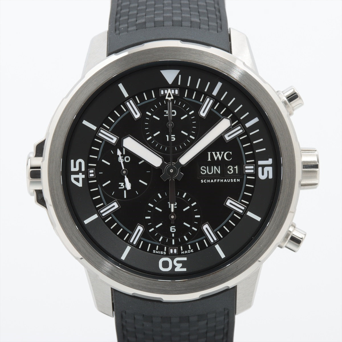 IWC アクアタイマー クロノグラフ IW376803 SS×ラバー AT 黒文字盤