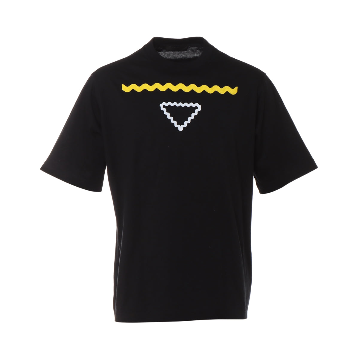 プラダ 23SS コットン Tシャツ S メンズ ブラック