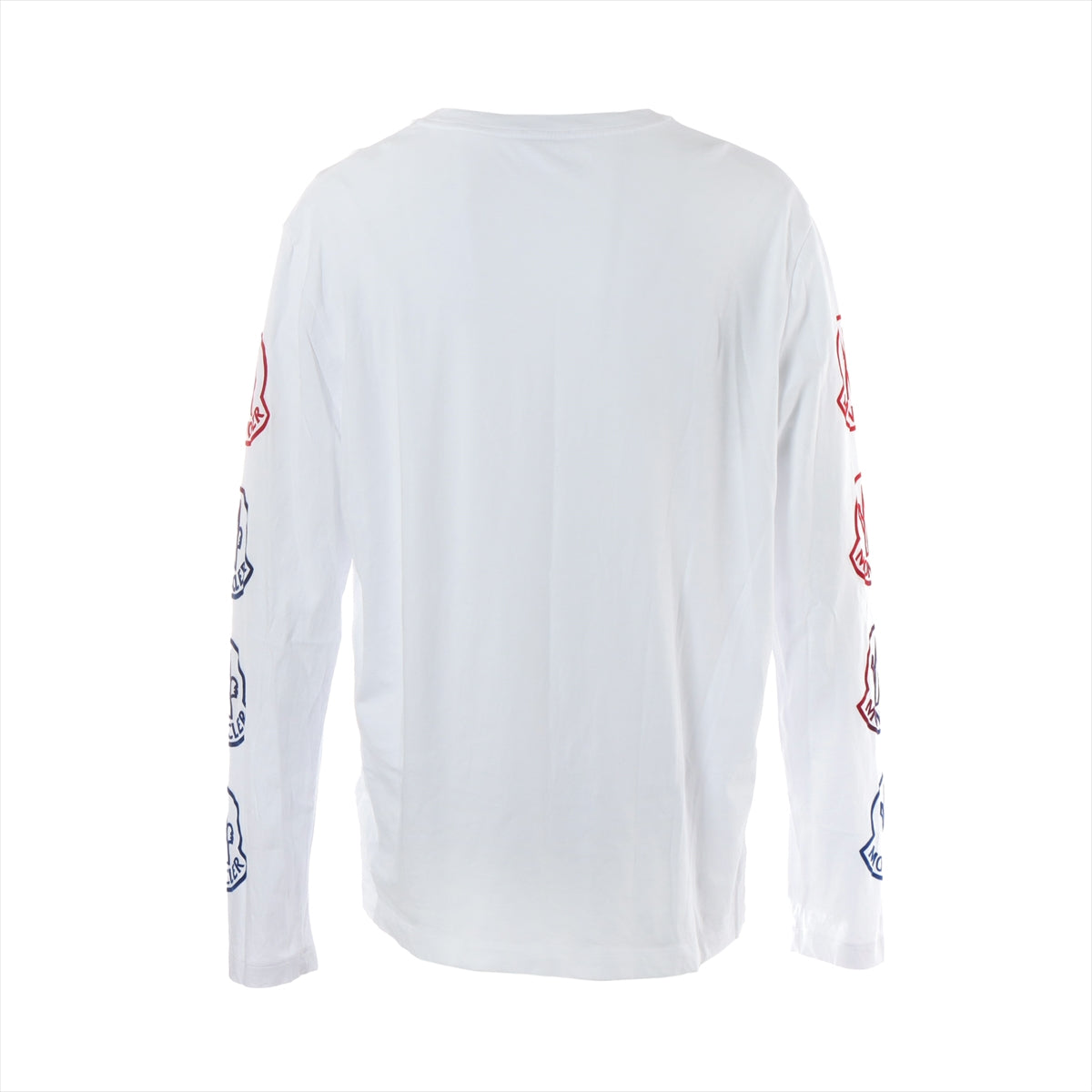 モンクレール 21年 コットン ロングTシャツ XL メンズ ホワイト ロゴ