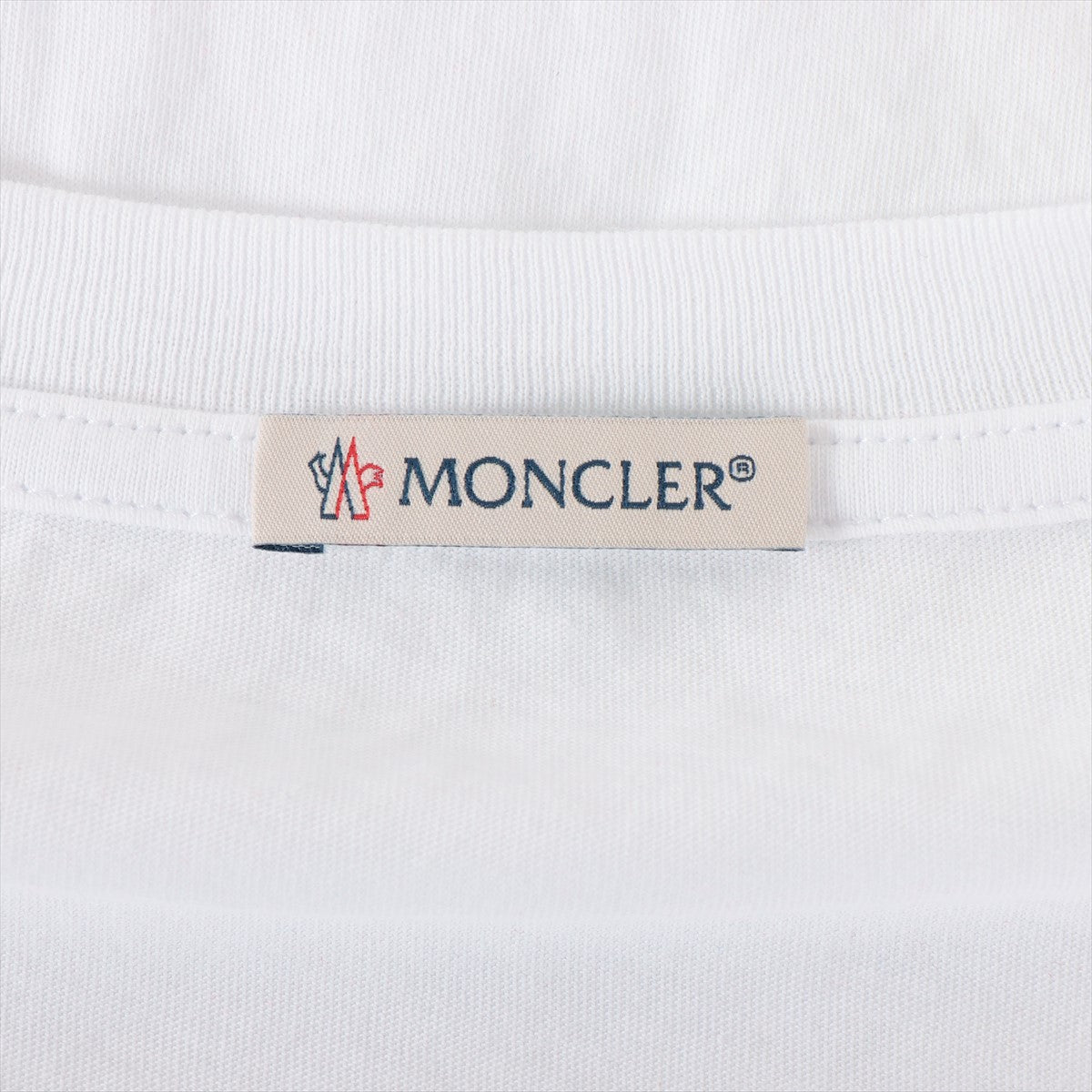 モンクレール 21年 コットン ロングTシャツ XL メンズ ホワイト ロゴ