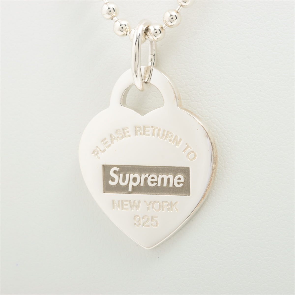 supreme tiffany  ネックレス　シルバー　リターントゥーご注意下さい