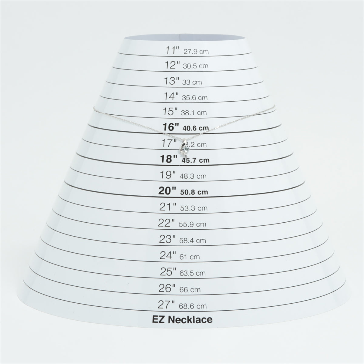 4℃ 色石 ダイヤ ネックレス K10(WG) 1.5g