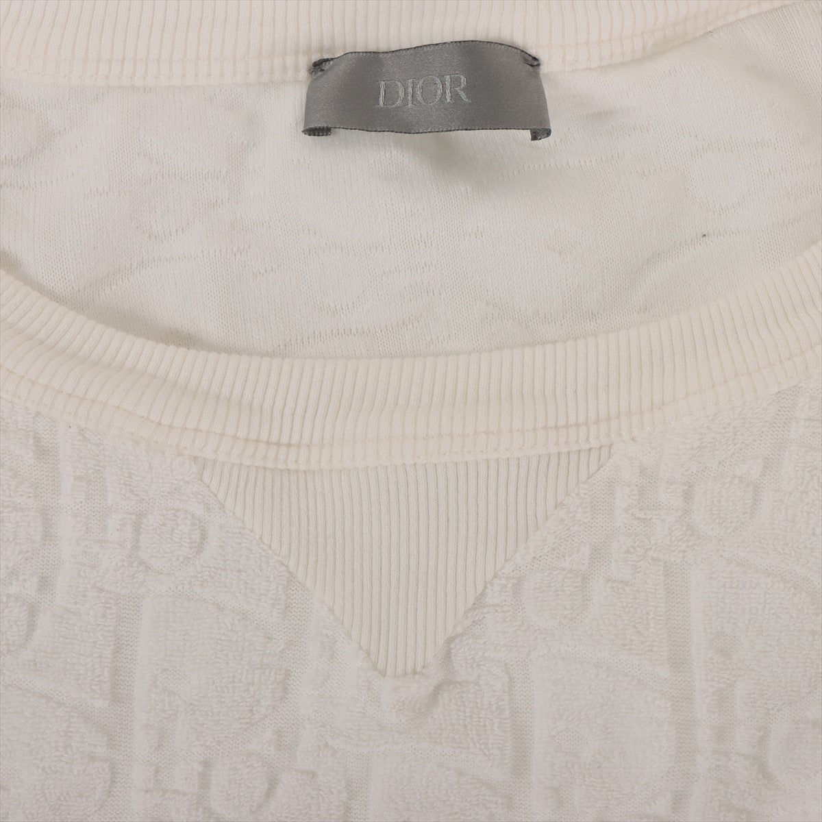 ディオール オブリーク 21年 コットン Tシャツ XL メンズ ホワイト 113J692A0614