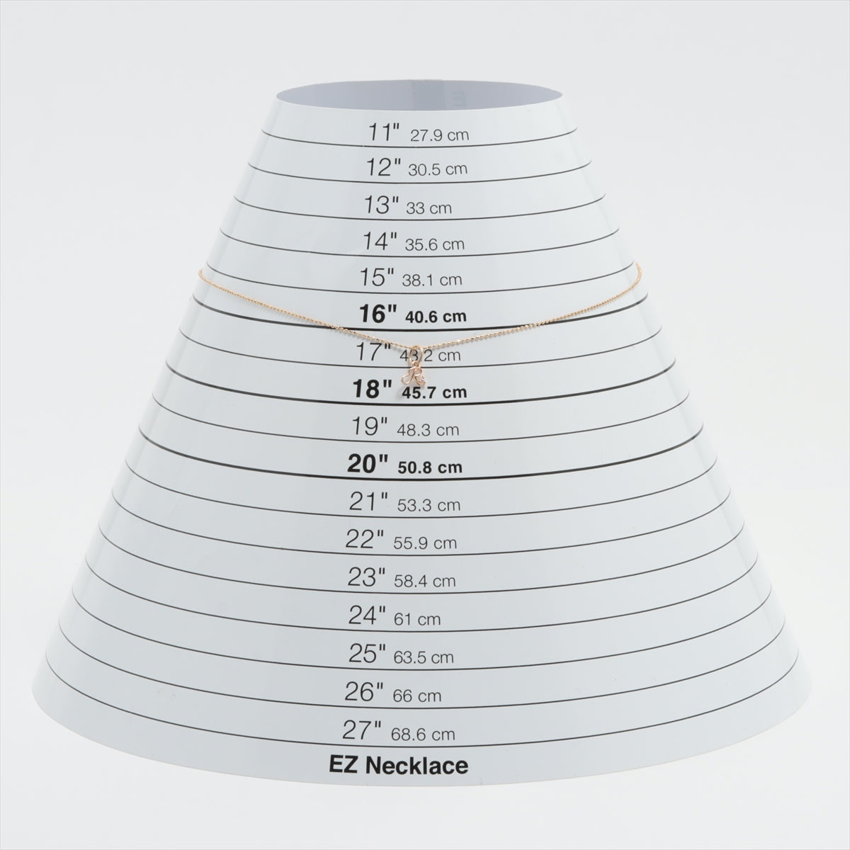 アガット イニシャル ダイヤ ネックレス K10(YG) 1.2g 0.01