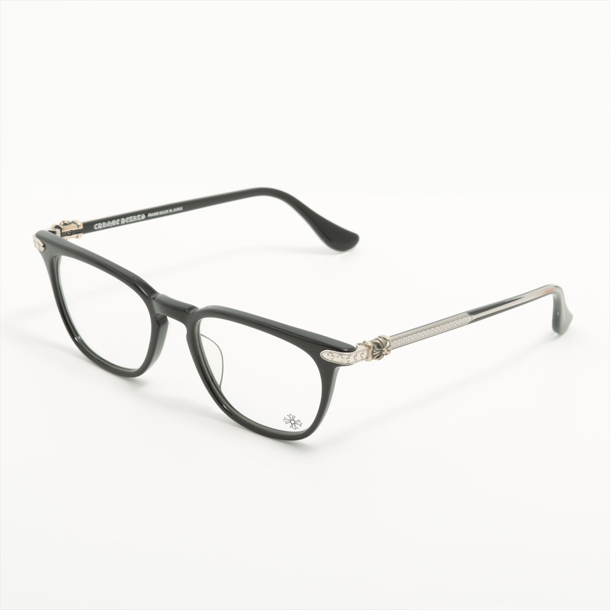 ファッション小物クロムハーツ GISS CHプラステンプルスクエアフレーム眼鏡 メンズ 54□20-149
