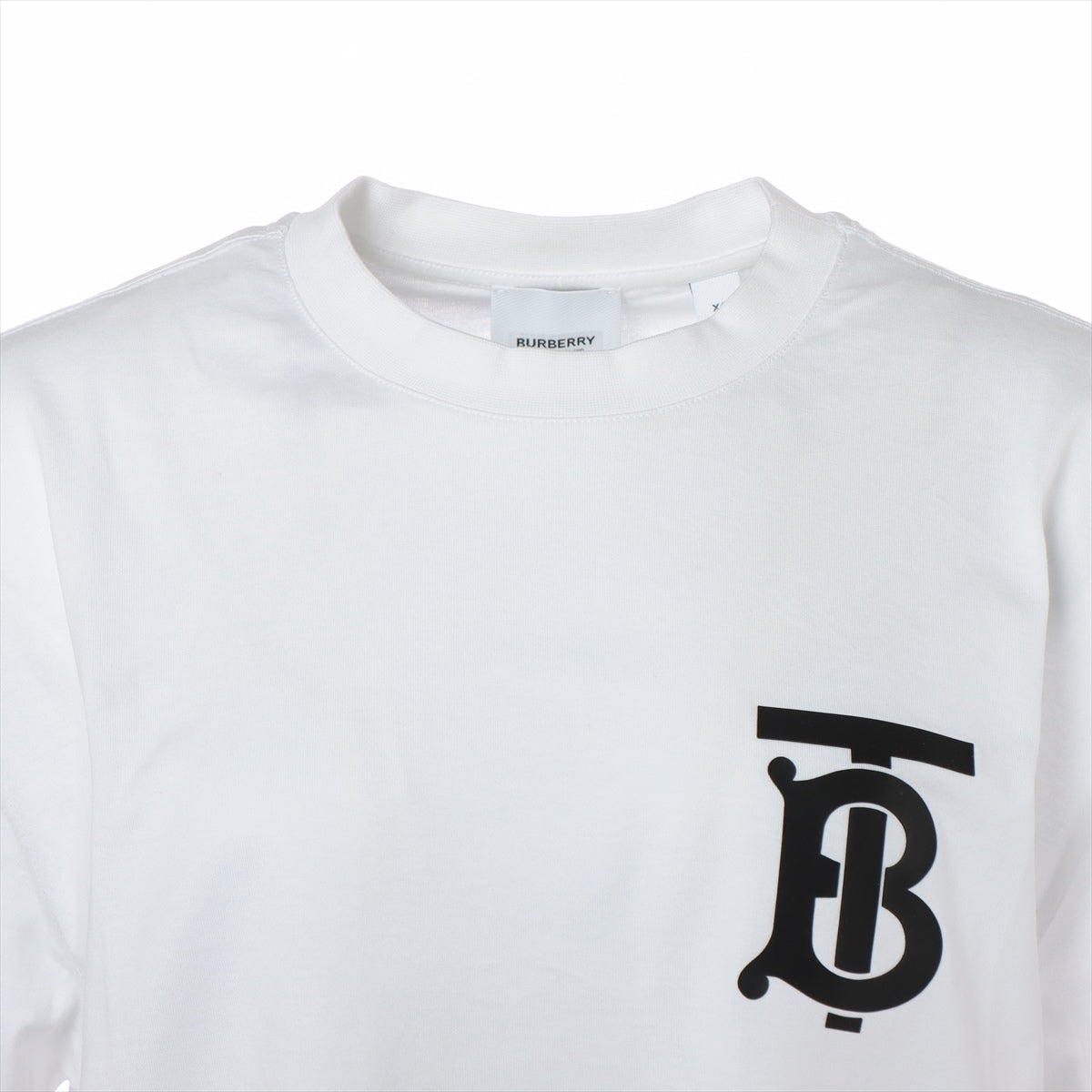 バーバリー ティッシ期 コットン Tシャツ XS レディース ホワイト 8017473 TBロゴ