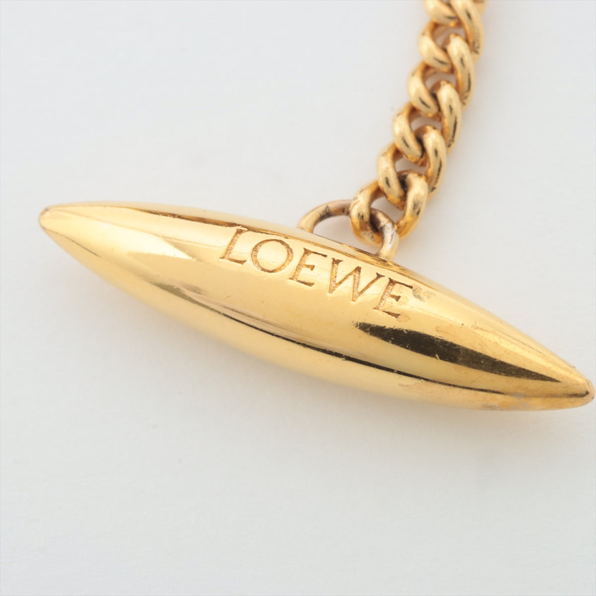 LOEWEのシンボルアイコン極美品◆K18GP LOEWE ロエベ　アナグラム　ゴールド　ネックレス