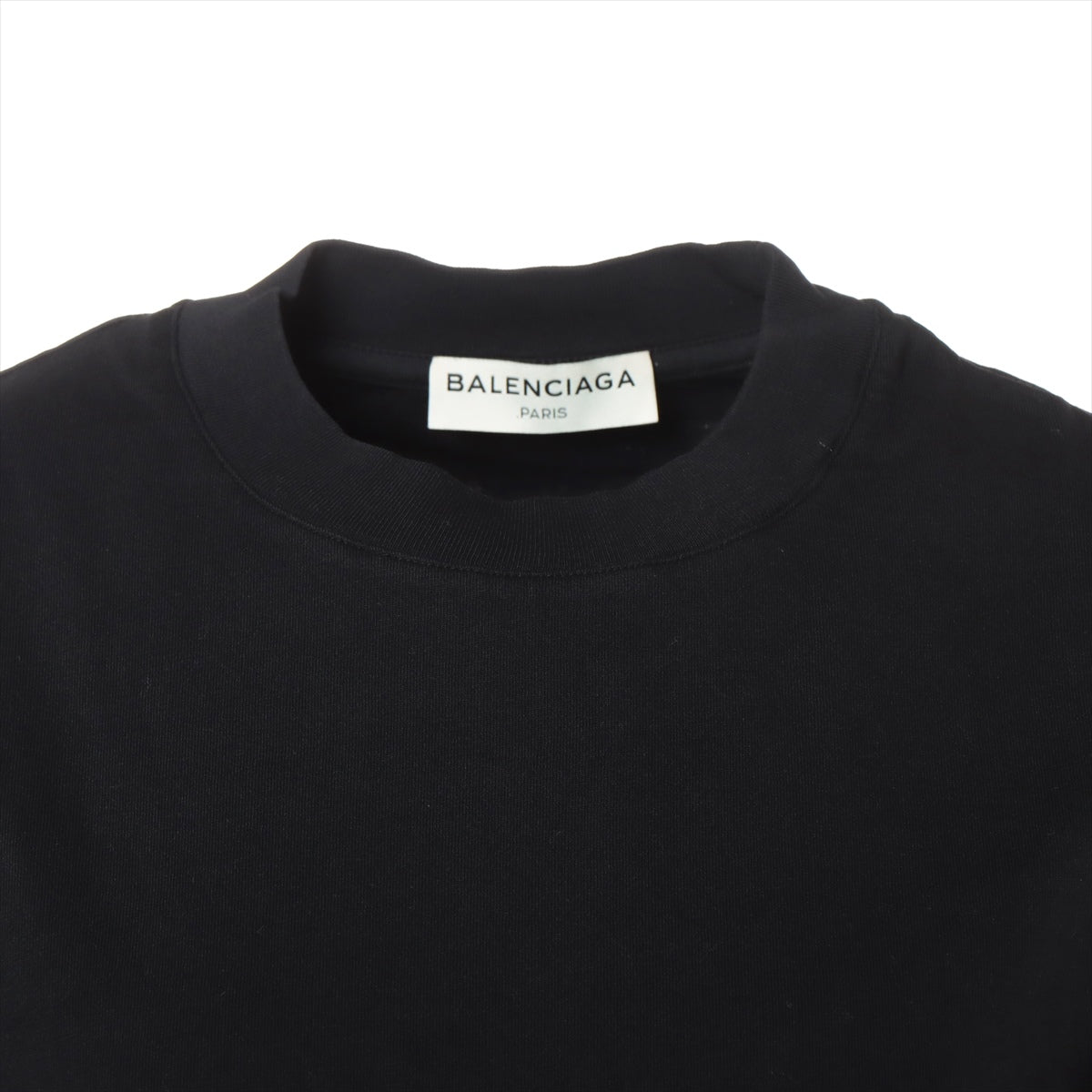 バレンシアガ コットン Tシャツ XS レディース ブラック  バックロゴ サイドスリット 426607