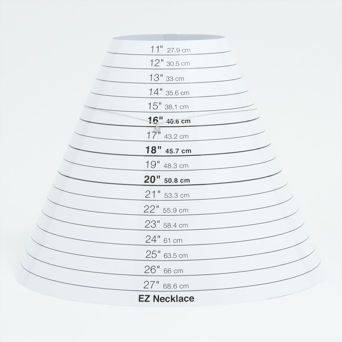 4℃ 色石 ネックレス K10(WG) 0.9g