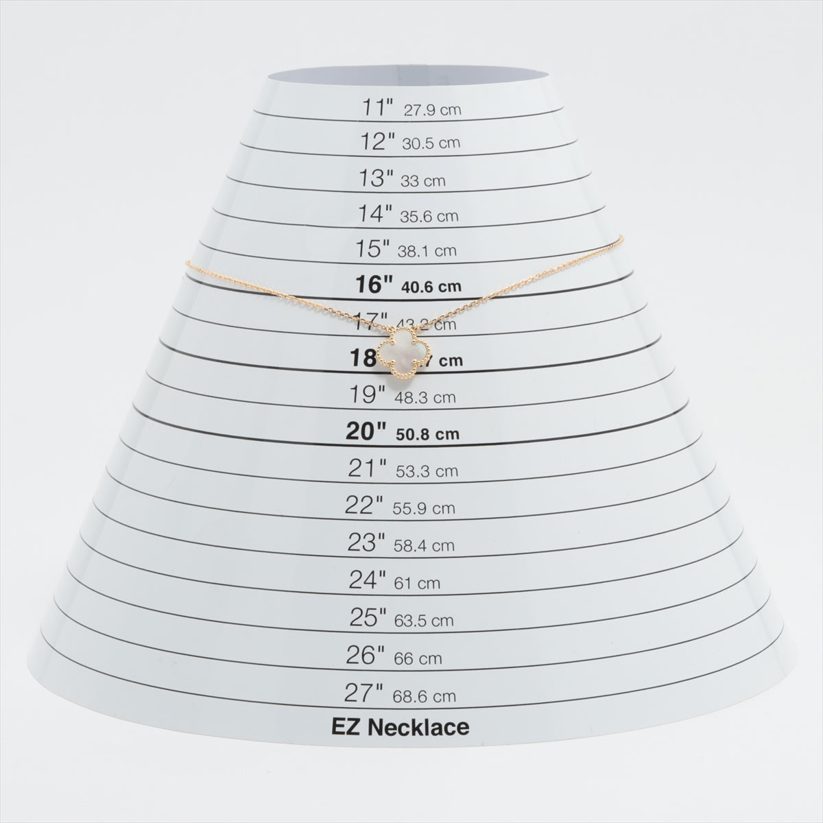 ヴァンクリーフ&アーペル ヴィンテージアルハンブラ シェル ネックレス 750(YG) 5.3g