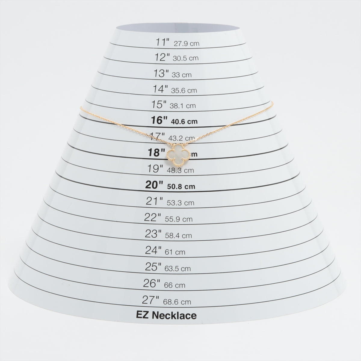 ヴァンクリーフ&アーペル ヴィンテージアルハンブラ シェル ネックレス 750(YG) 5.3g