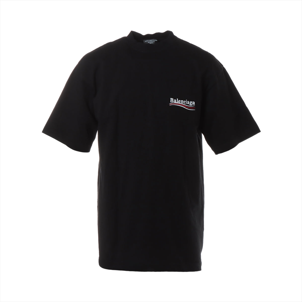 バレンシアガ 22SS コットン Tシャツ XS ユニセックス ブラック  641675 キャンペーンロゴ