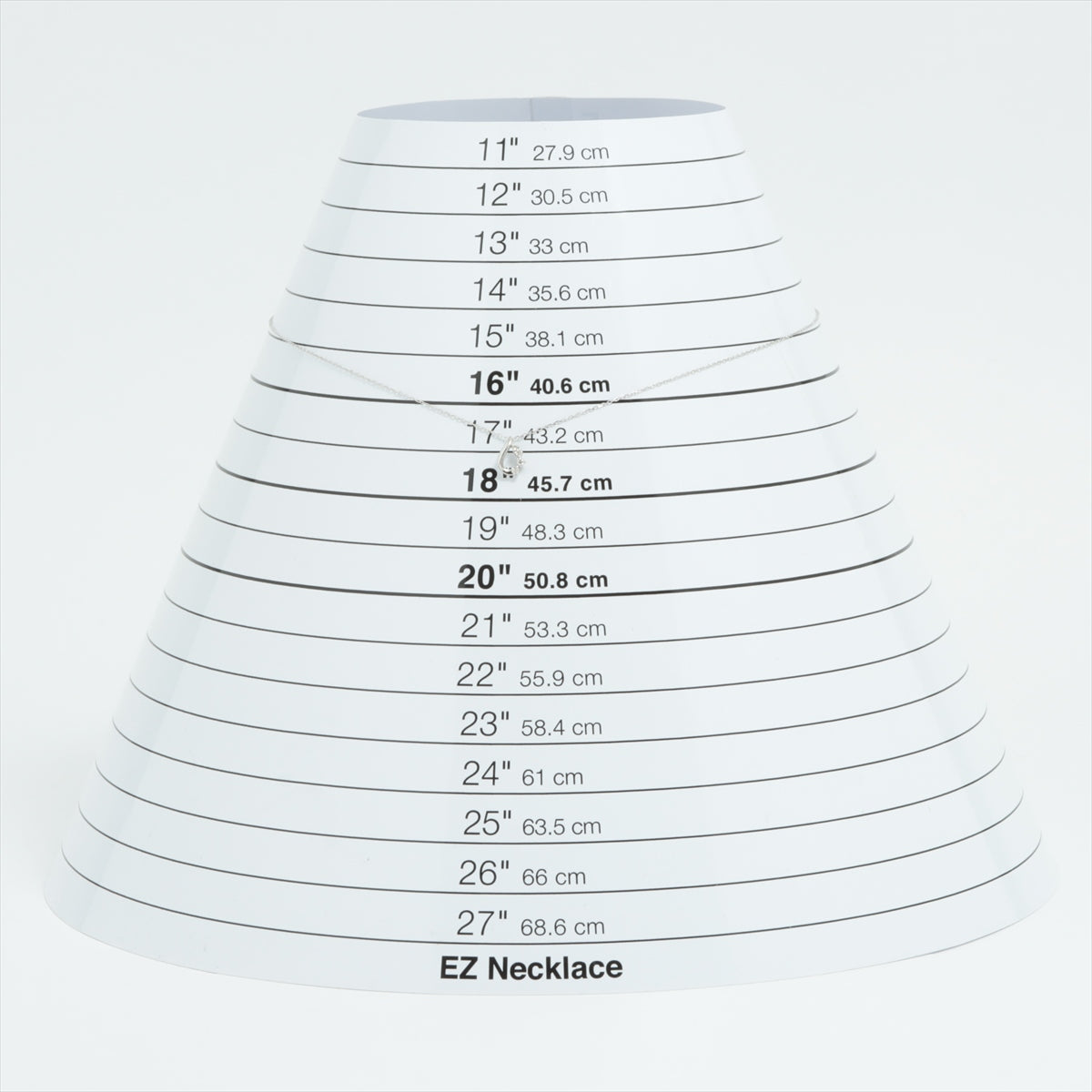 4℃ ダイヤ ネックレス K10(WG) 0.9g