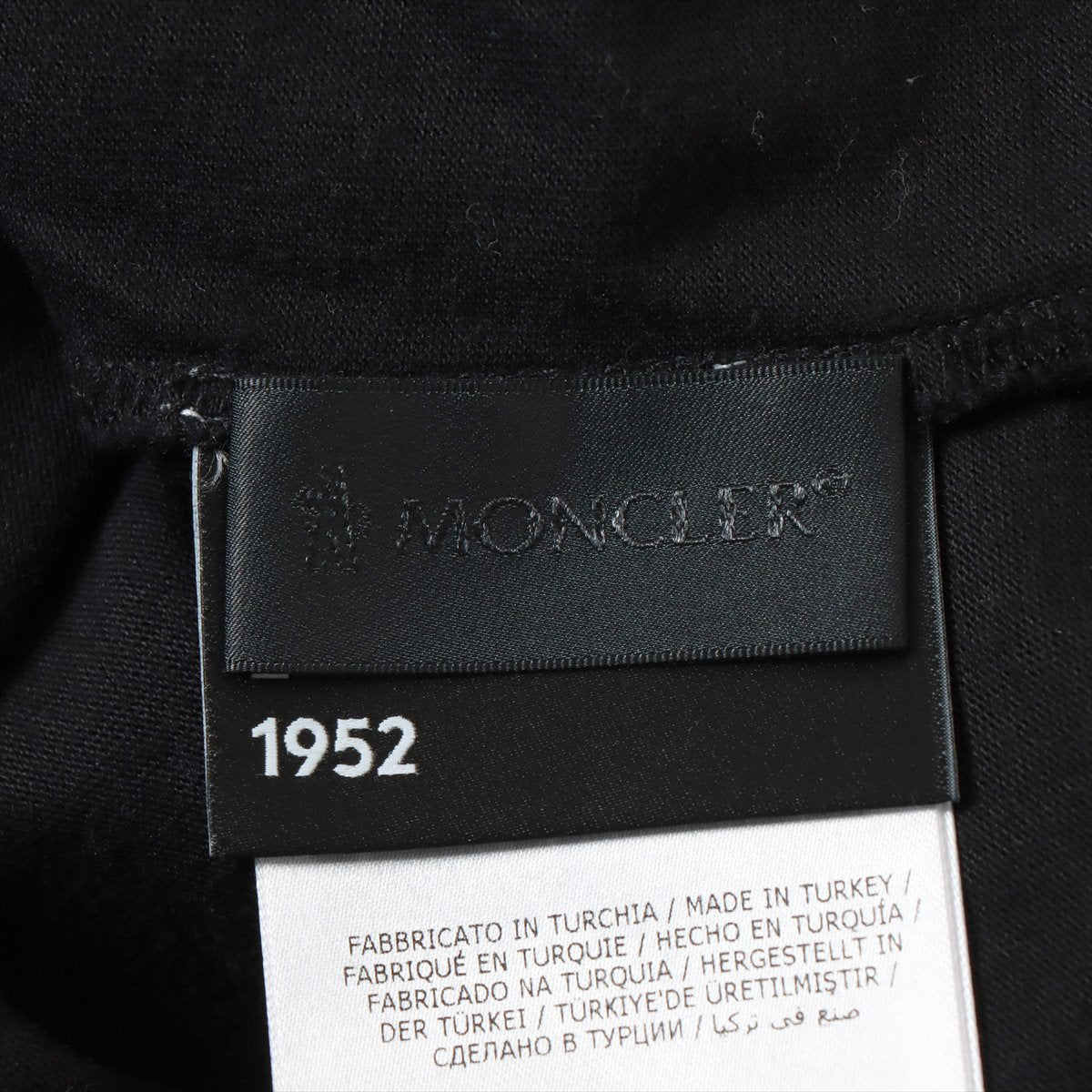モンクレールジーニアス 1952 21年 コットン ロングTシャツ S メンズ ブラック  アンドワンダー