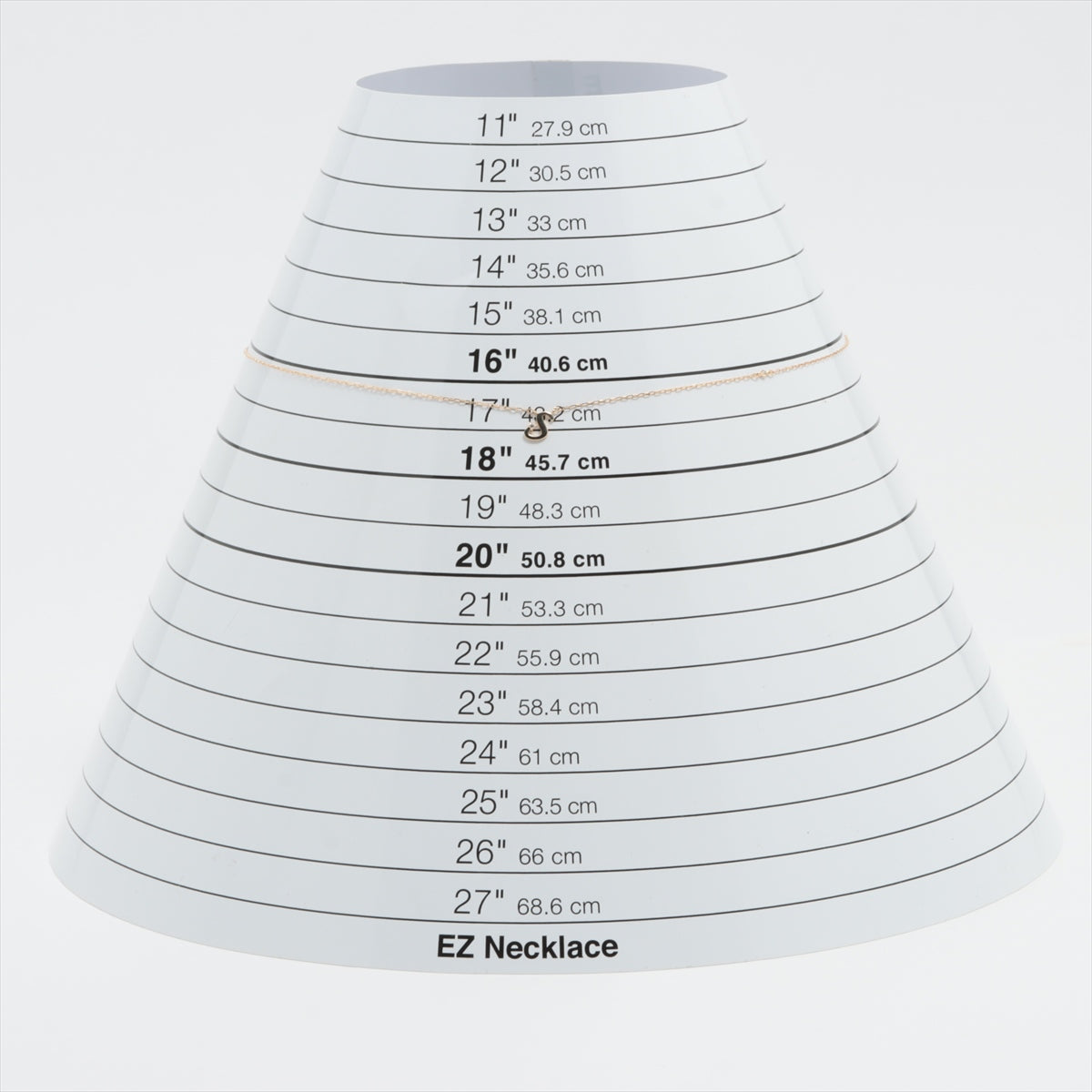 4℃ イニシャル ダイヤ ネックレス K10(YG) 0.8g