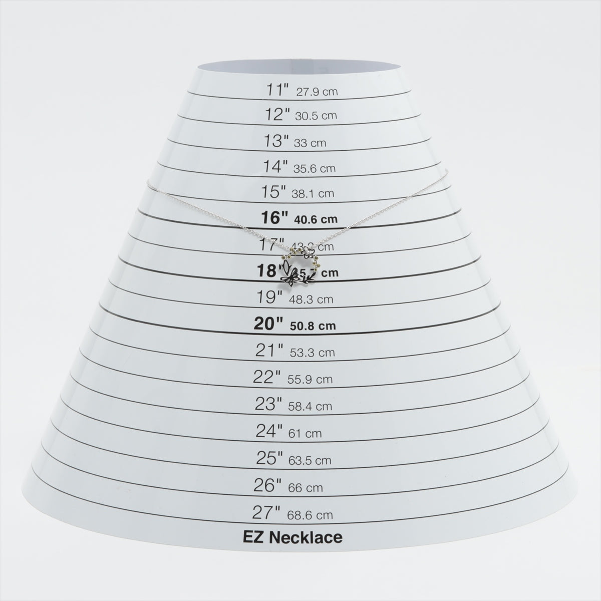 ヴァンドーム青山 カラーストーン ネックレス K10(WG) 2.1g