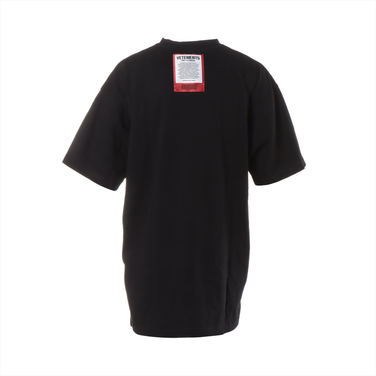 ヴェトモン 21SS コットン Tシャツ L メンズ ブラック  ロゴプリントオーバーサイズ UE51TR540B