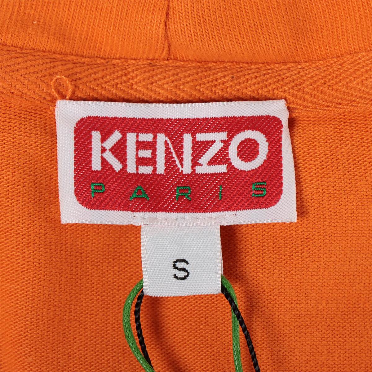 ケンゾー 23SS コットン×ポリウレタン パーカー S レディース オレンジ  BOKE BOY TRAVELS フード付きTシャツ