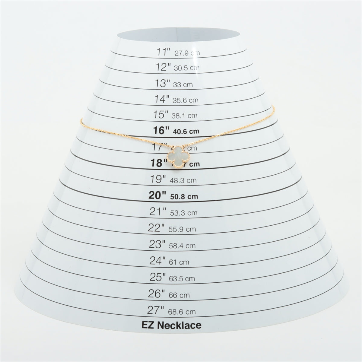 ヴァンクリーフ&アーペル ヴィンテージアルハンブラ シェル ネックレス 750(YG) 5.0g