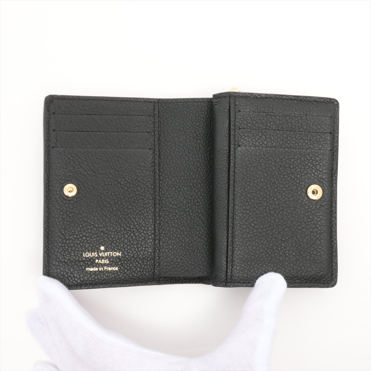ルイヴィトン モノグラムアンプラント ポルトフォイユ クレア M80151 ブラック 財布