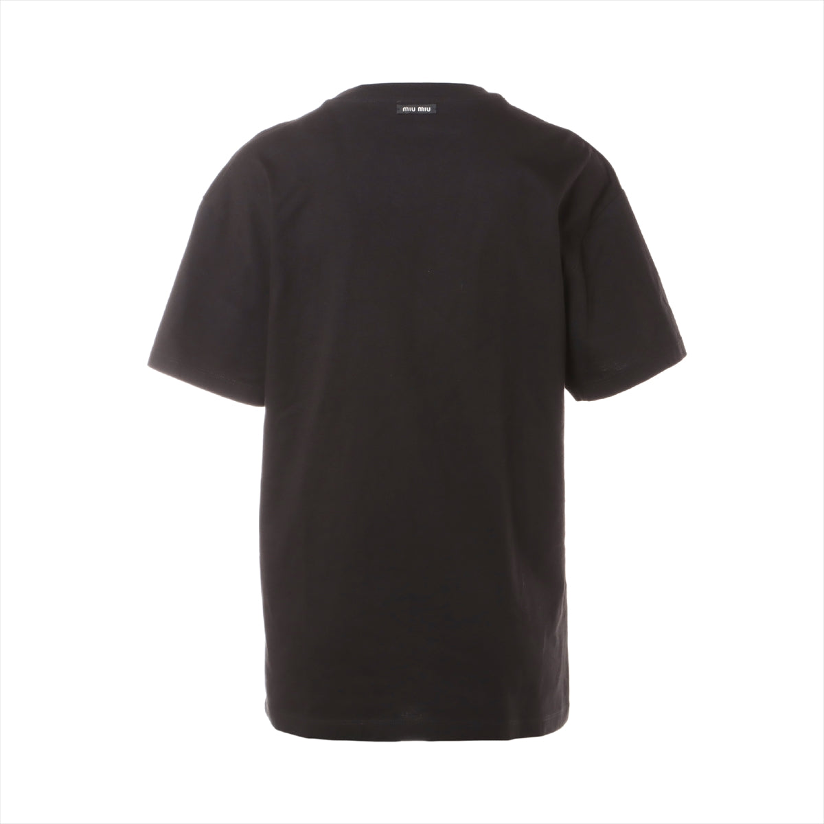 ミュウミュウ 19年 コットン Tシャツ XS レディース ブラック