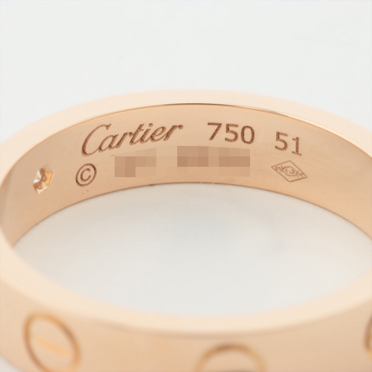 カルティエ Cartier ミニラブリング  750PG　#51