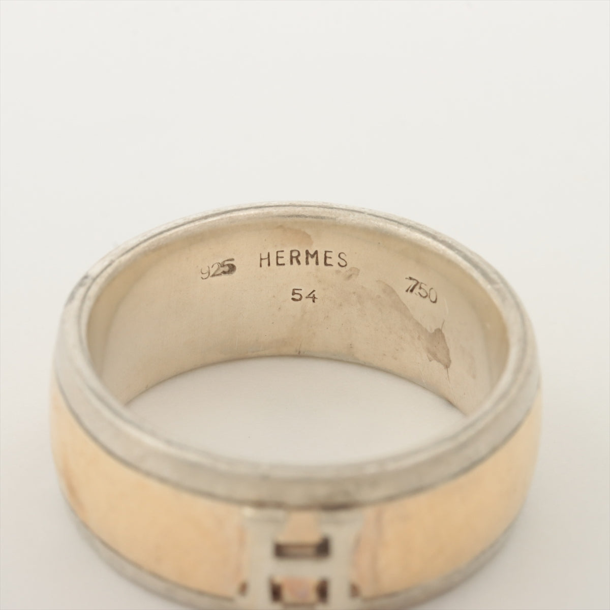 他商品はコチラから極希少 美品 エルメス H ロゴ ゴールド シルバー リング 指輪 HH49