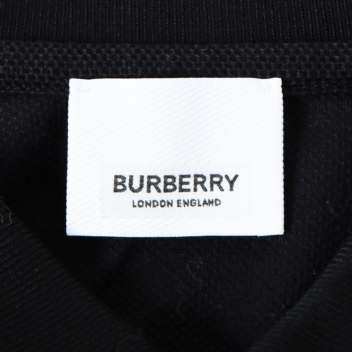 バーバリー ティッシ期 コットン ポロシャツ XS メンズ ブラック  8017003 TBロゴ