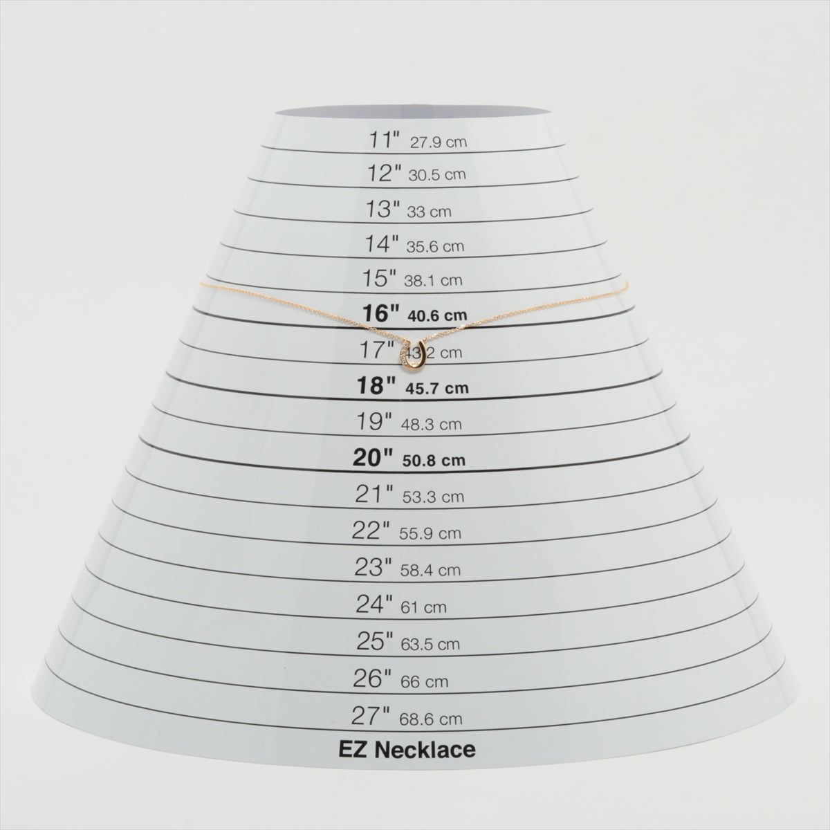 4℃ ダイヤ ネックレス K18(YG) 1.8g