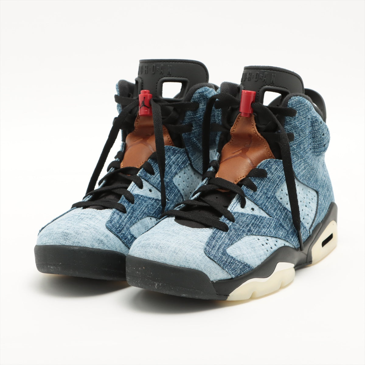 ナイキ デニム ハイカットスニーカー 27㎝ メンズ ブルー CT5350-401 AIRJORDAN 6 RETRO 箱あり