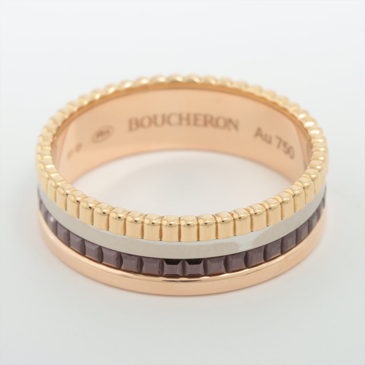 ブシュロン Boucheron キャトルクラシック スモール #67 リング 指輪 26号 18金 K18イエローゴールド メンズ