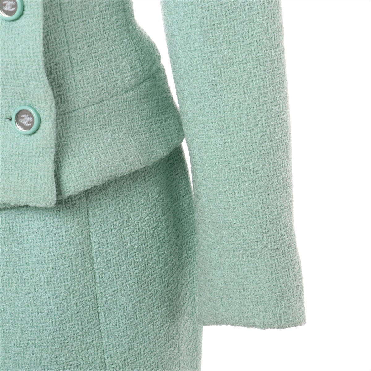 スーツ/フォーマル/ドレス入手困難✨　CHANEL セットアップ　ツイード　ココボタン　金ボタン　スーツ