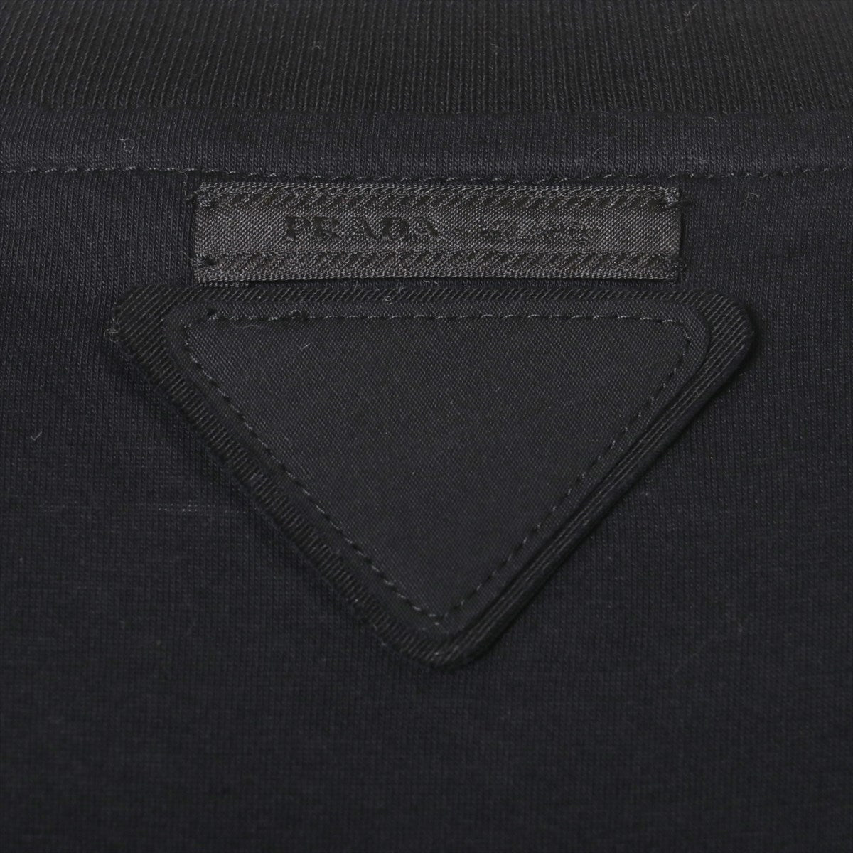 プラダ 19AW コットン Tシャツ S メンズ ブラック  UJN644