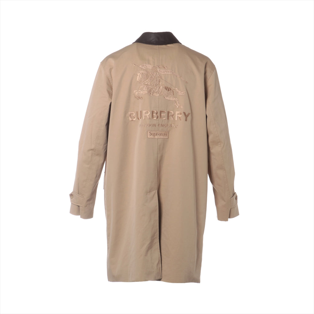 バーバリー×シュプリーム 22SS コットン トレンチコート M メンズ ベージュ Leather Collar  Trench｜a2119591｜中古ブランド品・ブランド古着通販｜ALLU（アリュー）