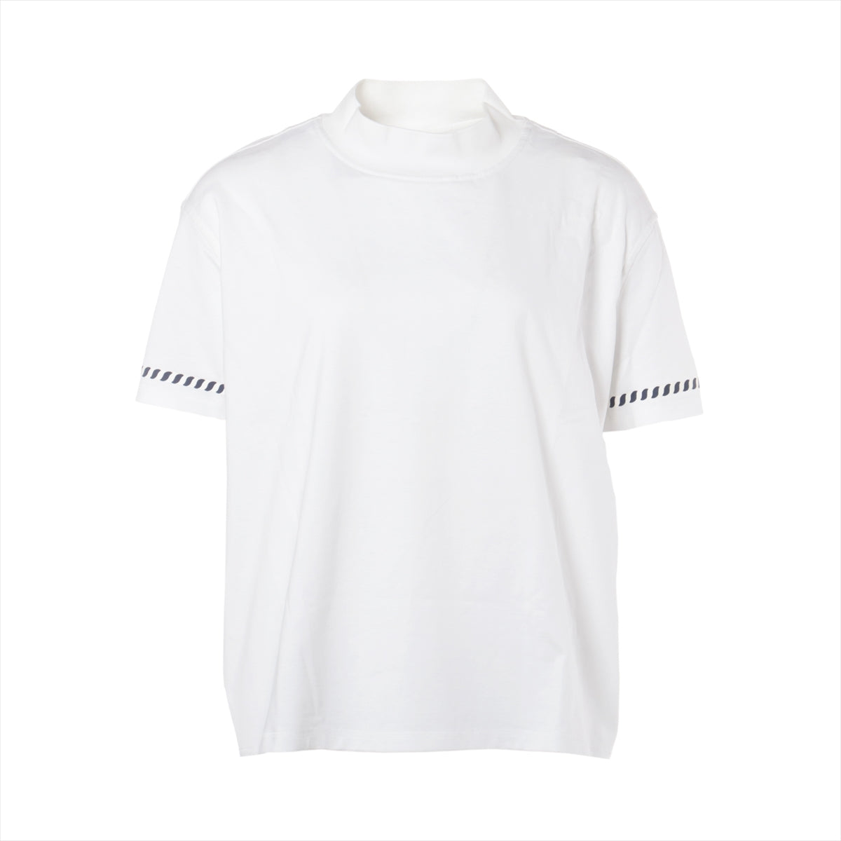 エルメス コットン×ナイロン Tシャツ 34 レディース ホワイト  カノエ シェーヌダンクル ボクシーフィット