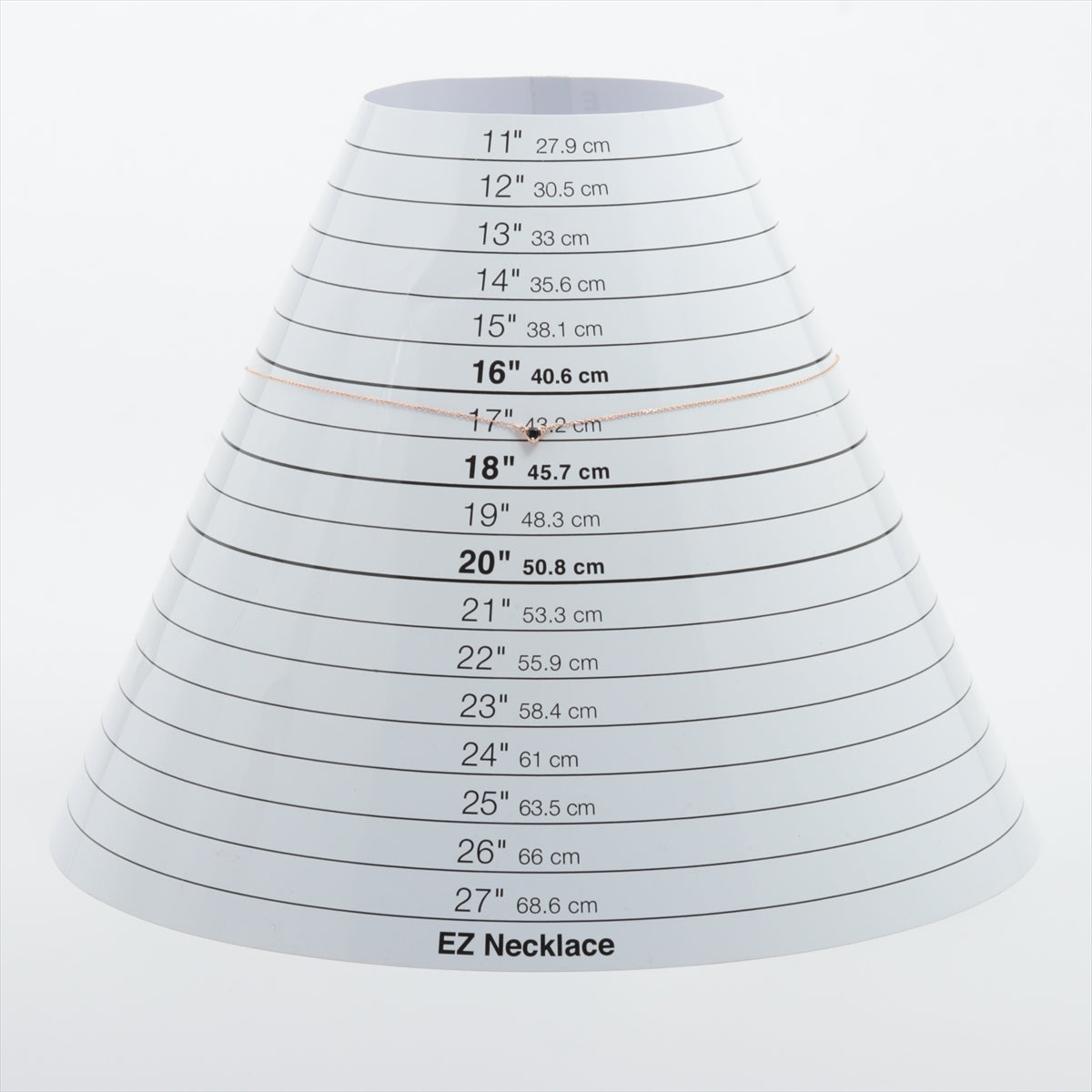 4℃ サファイア ダイヤ ネックレス K10(PG) 1.2g アジャスター付き