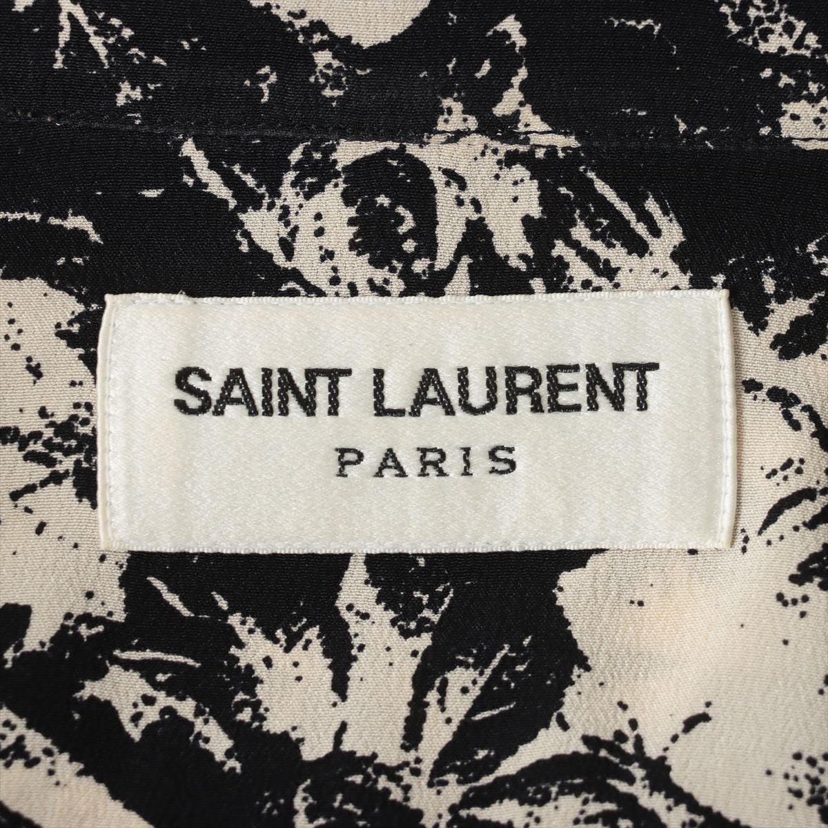 正規 Saint Laurent サンローランパリ シルク Tシャツ