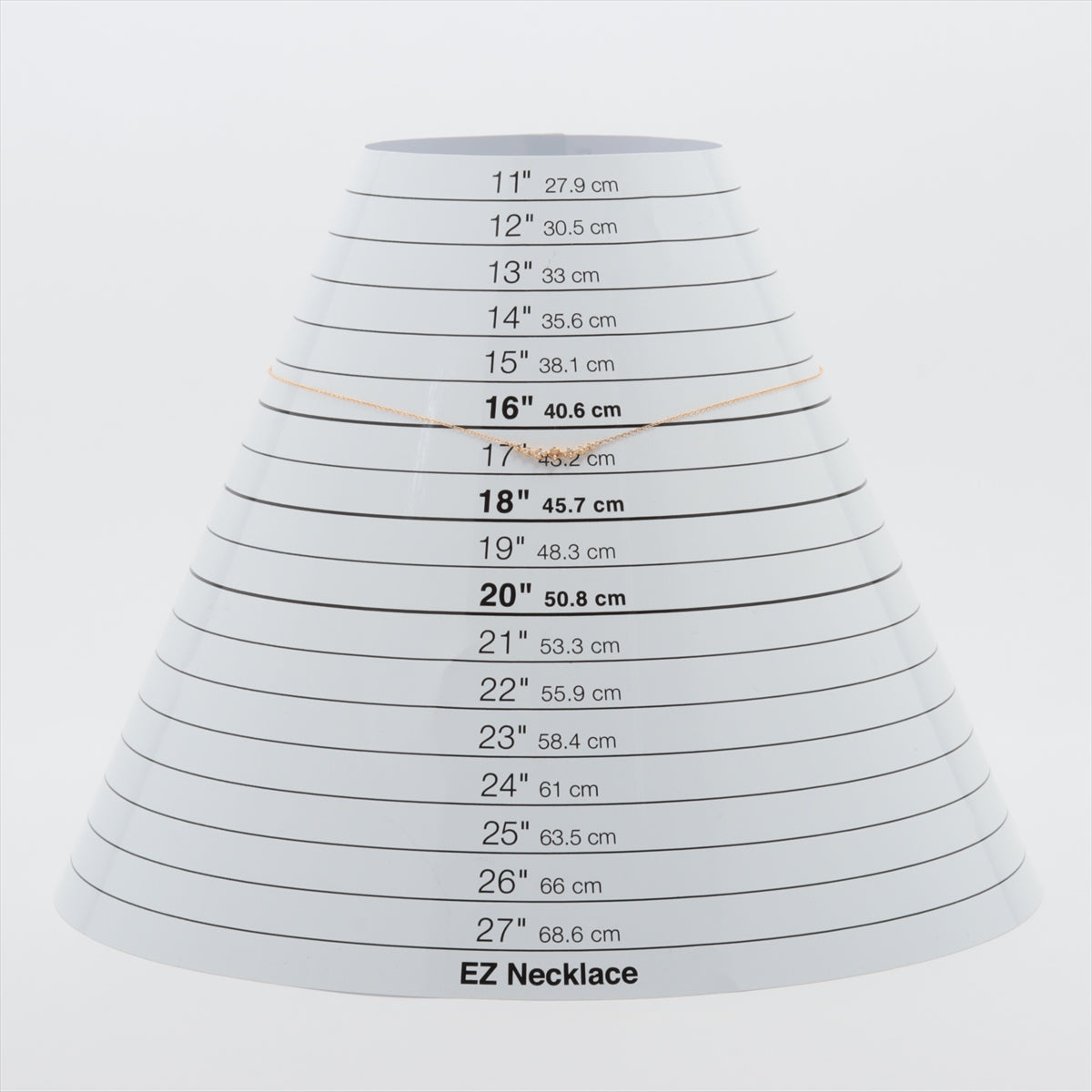 4℃ 色石 ダイヤ ネックレス K18(YG) 1.3g