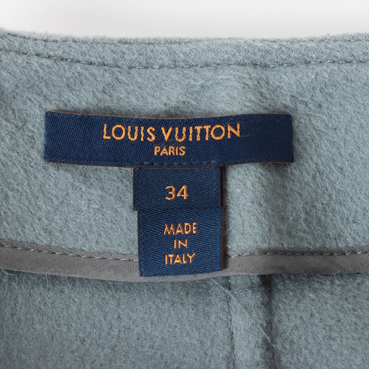 美品 LOUIS VUITTON ウール混タイトスカート チャコールグレー 38 