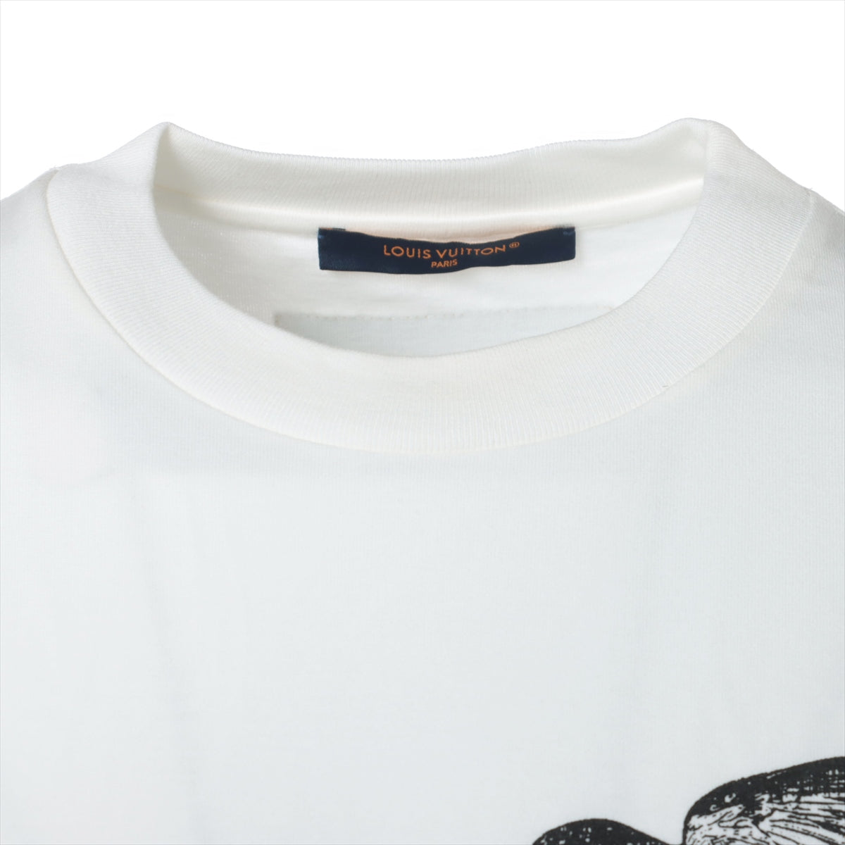 ルイヴィトン 23AW コットン Tシャツ S メンズ ホワイト RM232 プリン