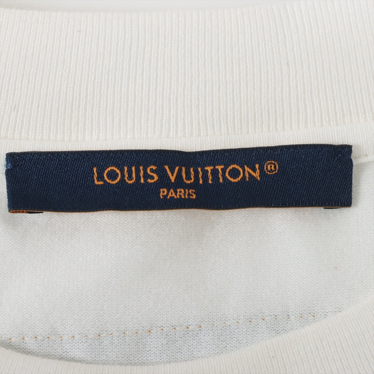 ルイヴィトン 23AW コットン Tシャツ S メンズ ホワイト  RM232 プリンテッドコットンTシャツ
